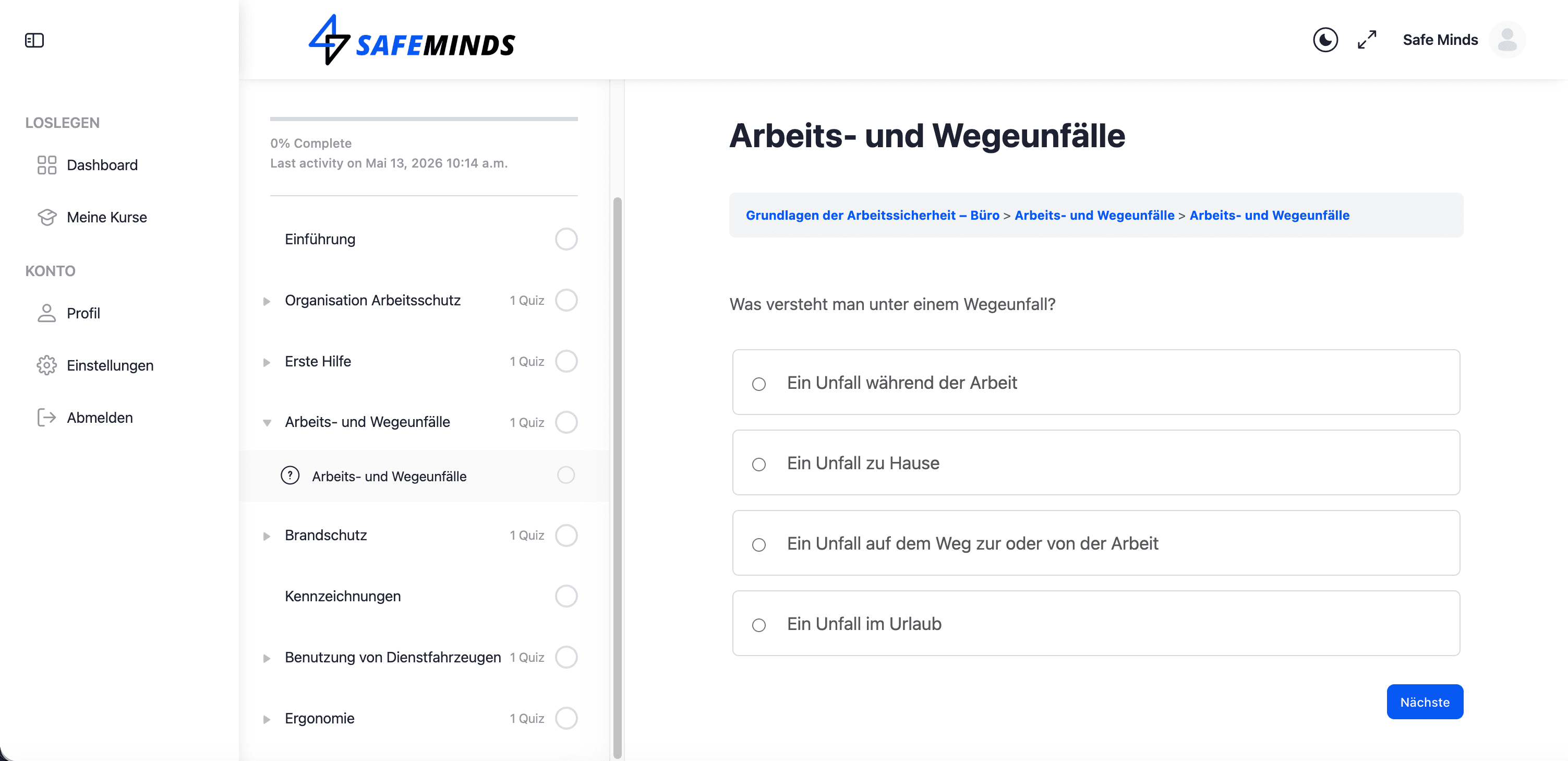 Klariko Wissenstest — interaktive Quiz-Fragen